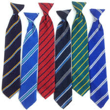school tie – striped blue/red
